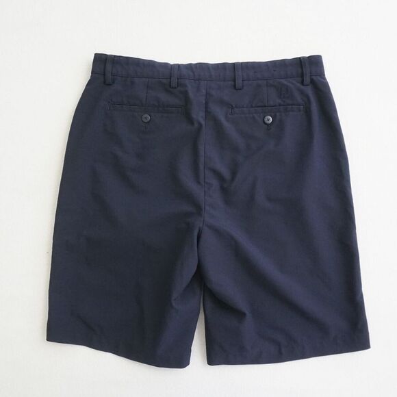 Footjoy Mens Golf Shorts Flat Front Zip Fly Navy Blue Polyester Size 34 - Picture 5 of 7